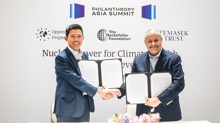 Rockefeller Foundation, Temasek Trust launch coalition for nuclear philanthropy