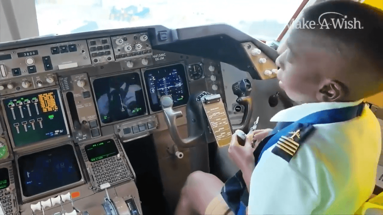 Lauderhill boy with heart disease gets pilot wish at Miami airport