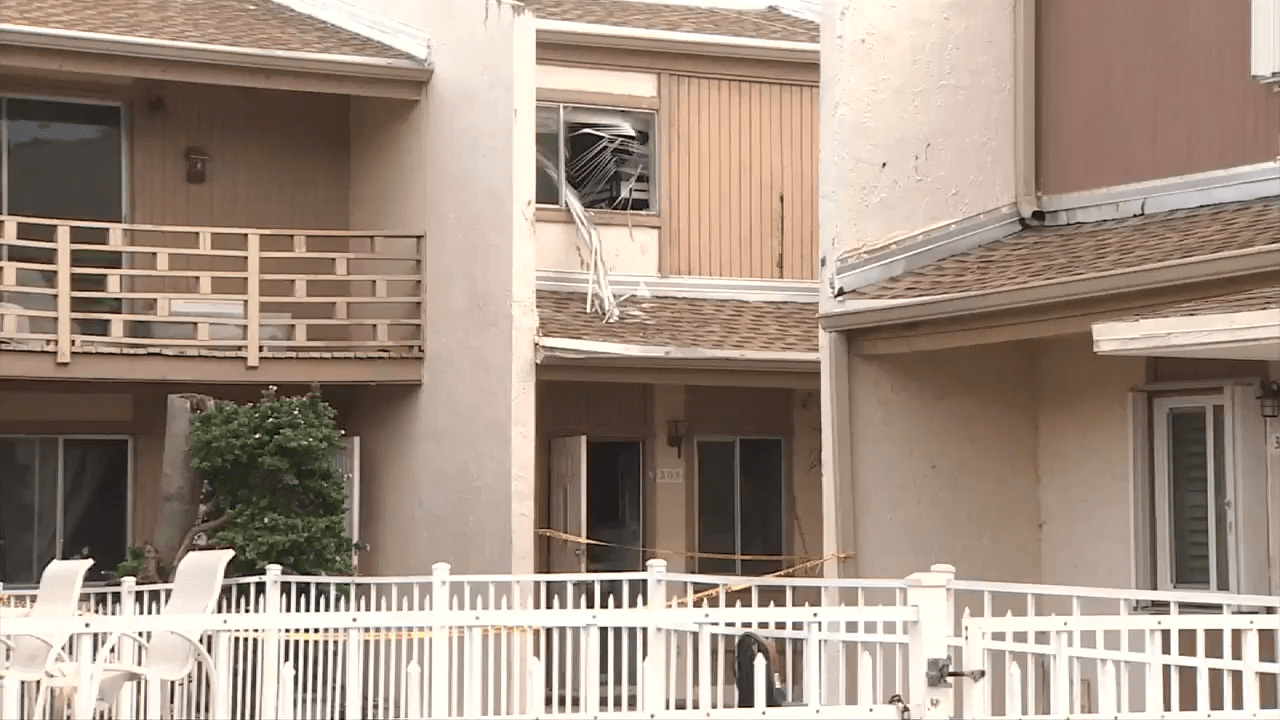 Hollywood apartment fire sends family, three officers to hospital