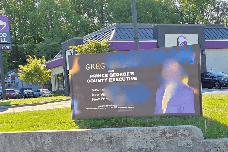 Vandalized Bowie campaign sign sparks racist, antisemitic intimidation investigation