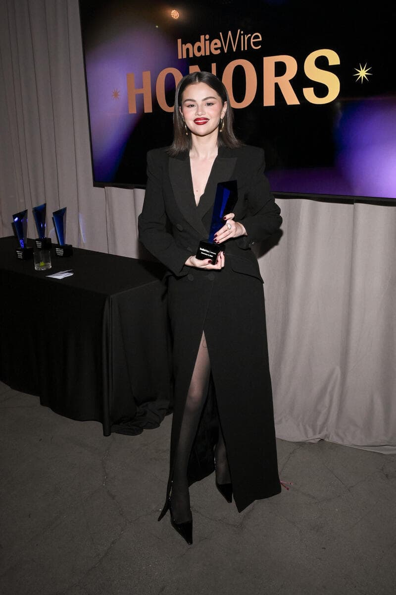 Michelle Pfeiffer keeps it sharp in black tailoring at IndieWire TV Honors