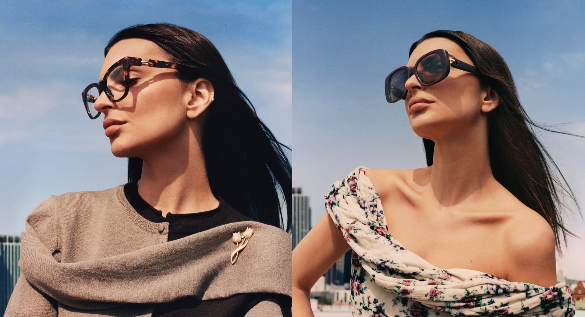 Emily Ratajkowski Brings Light Academia Style to Tory Burch's New Eyewear Campaign