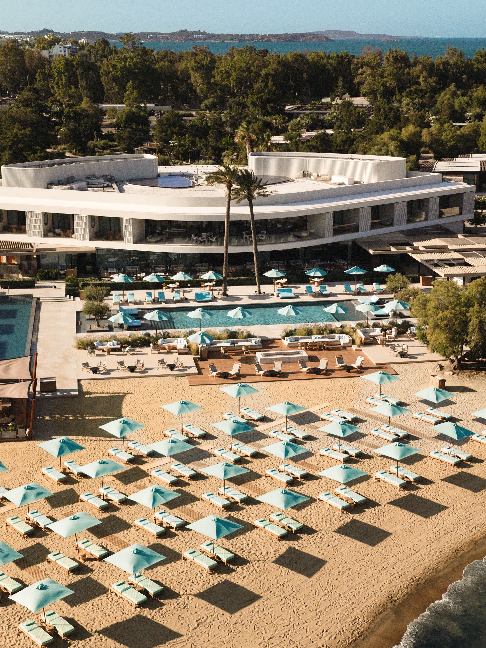 Burberry turns Aegean resort into a turquoise coastal getaway