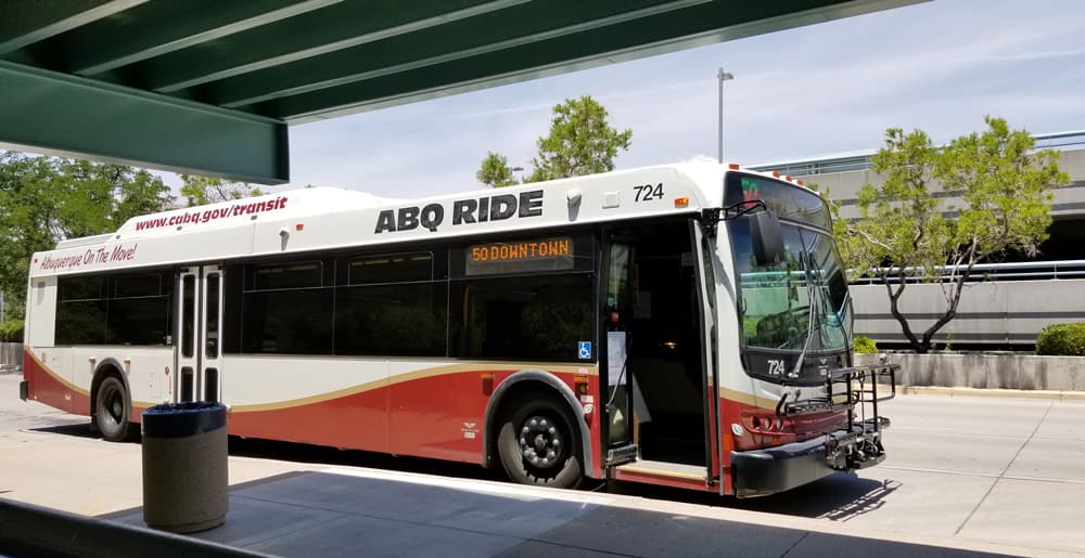 ABQ RIDE escorts 32 veterans to Honor Flight sendoff at Sunport