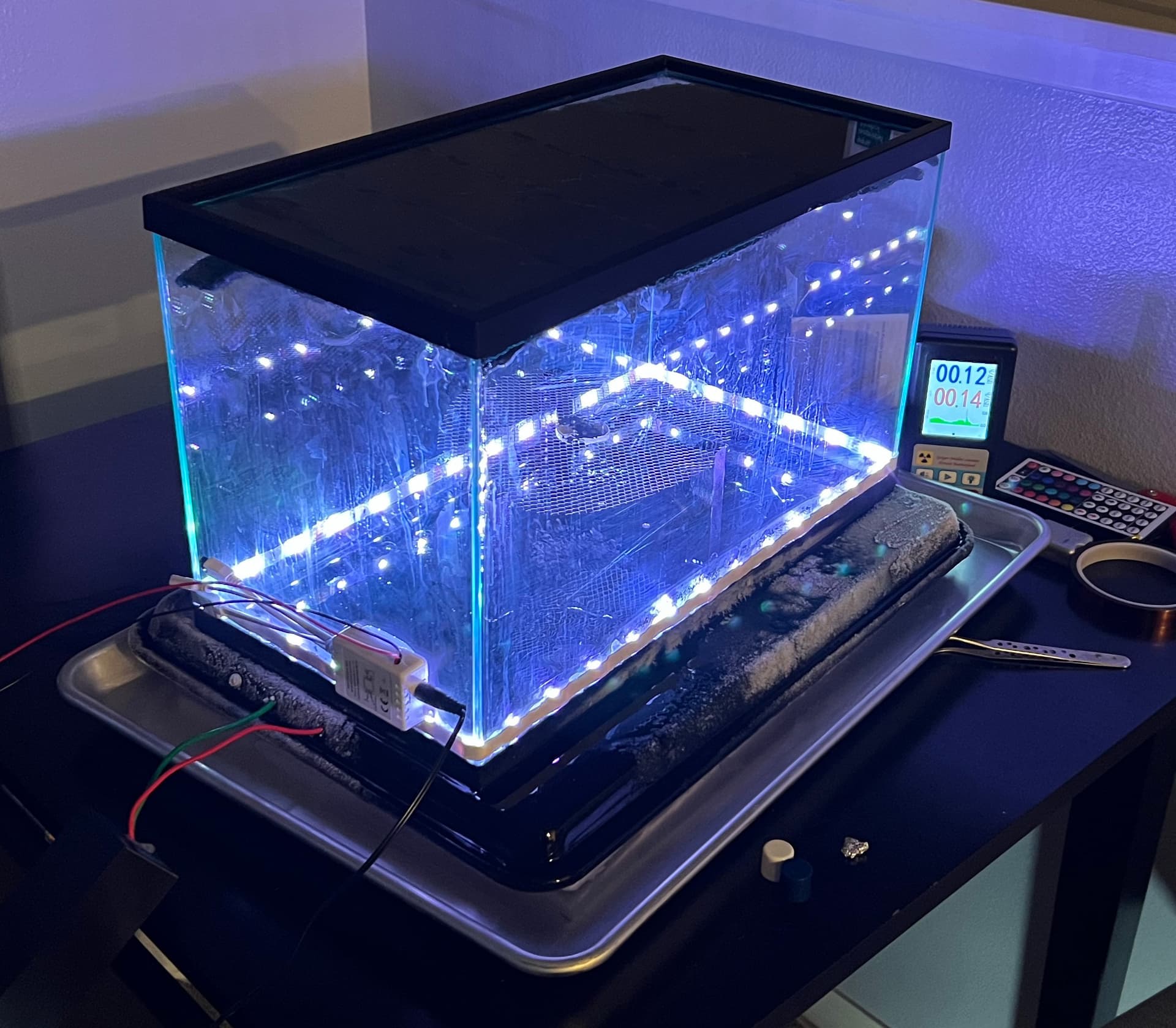 Build a Tabletop Cloud Chamber to Visualize Radiation Tracks Safely