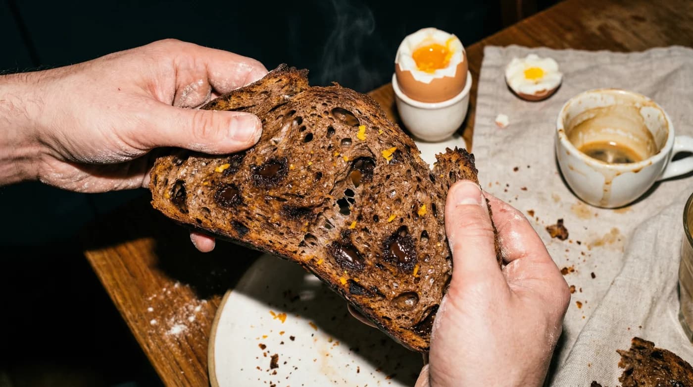 Chocolate-Orange Sourdough Positioned as Savory-Sweet Anchor on British Brunch Menus