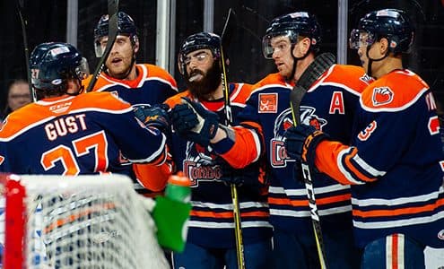 Bakersfield rallies from 3-0 hole, tops Firebirds 4-3 to keep division pressure