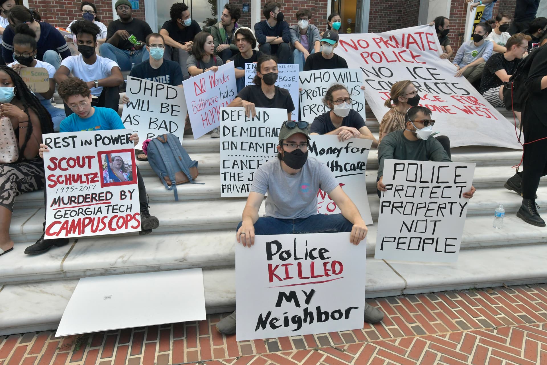Nearly a Thousand Protest Johns Hopkins Private Police, Demand Hearing