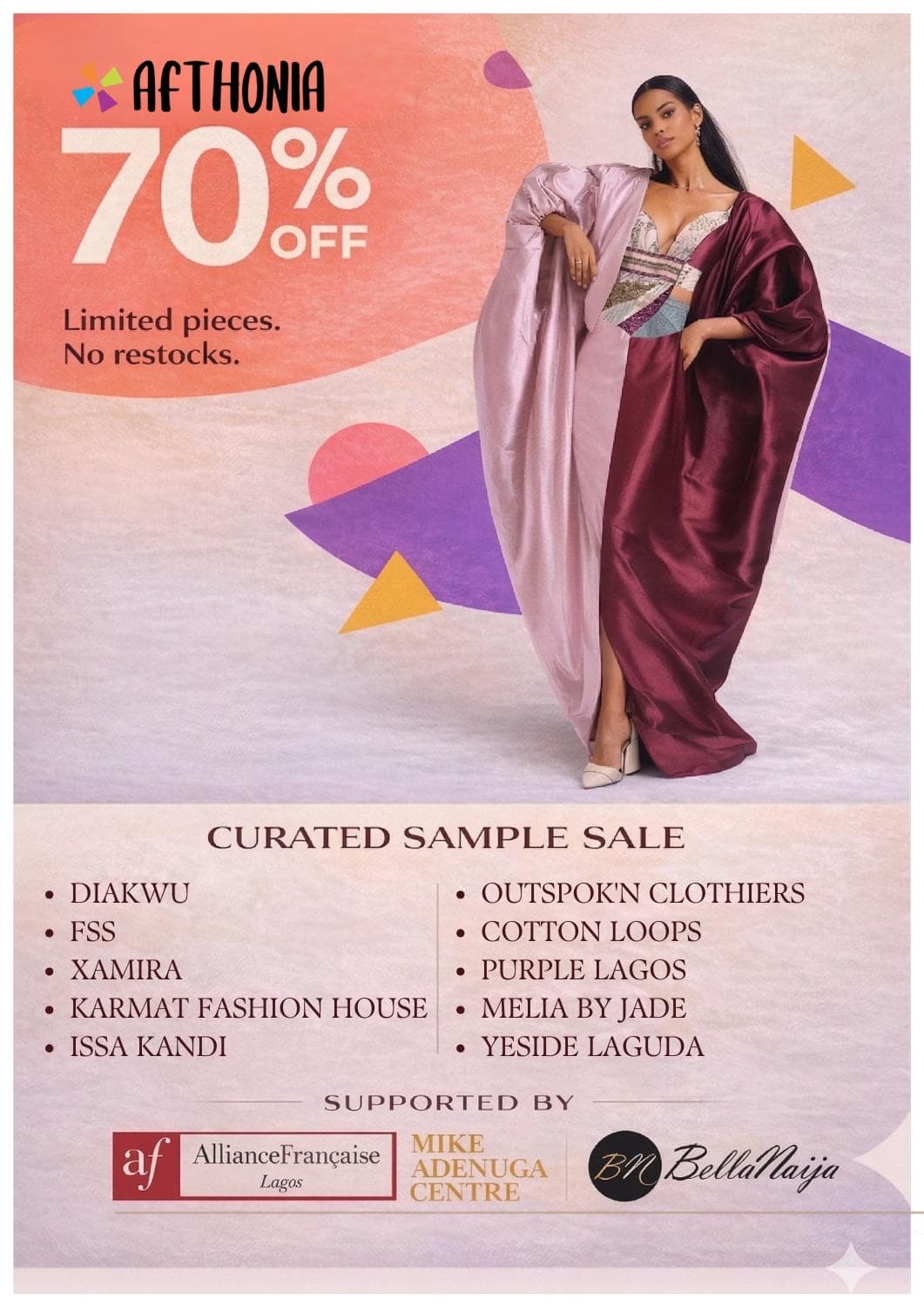 Afthonia sample sale returns to Lagos, promoting conscious shopping and local designers
