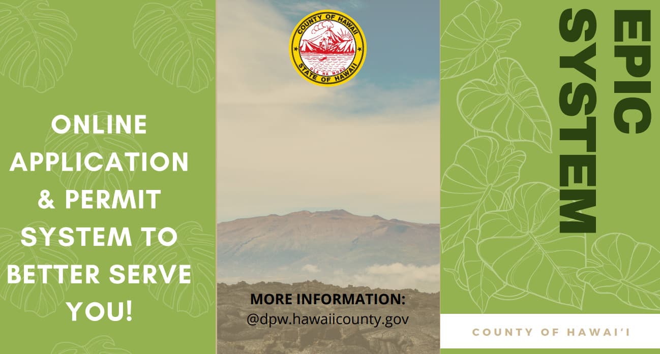 Hawaiʻi County launches online right-of-way permit on EPIC