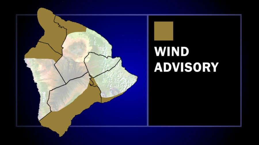 NWS Issues Wind Advisory, High Surf and Flood Watches for Hawaiʻi Island