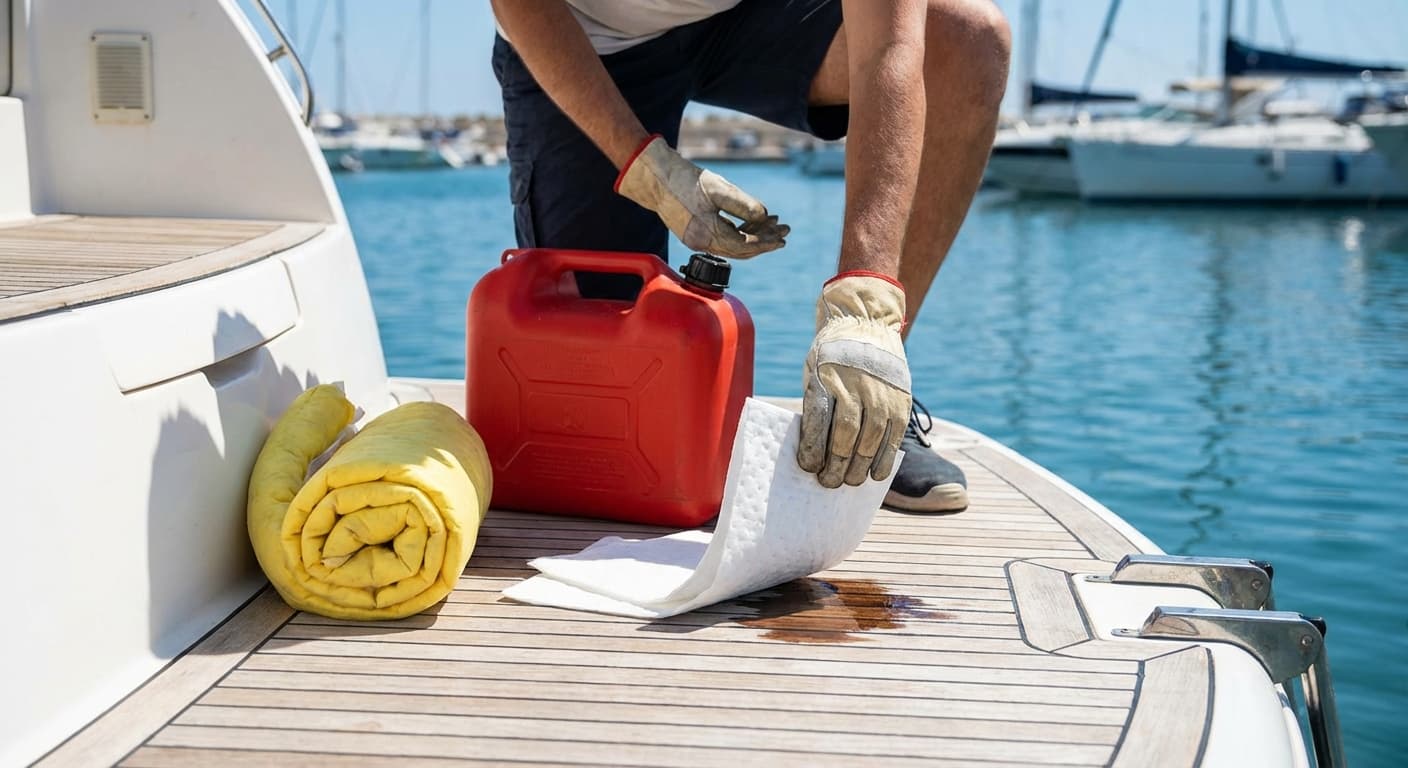 Fast action prevents deck fuel spills from becoming major hazards