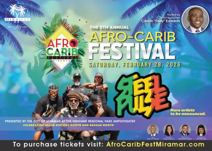 Steel Pulse to Headline 5th Afro-Carib Festival in Miramar