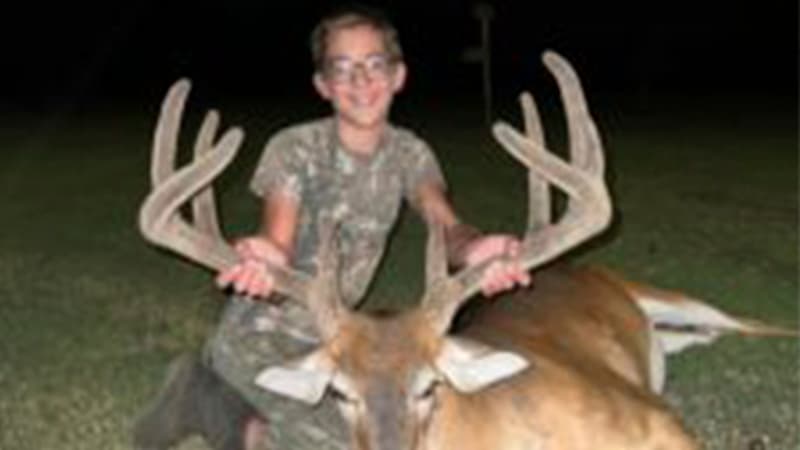 Youth Hunter's Full Velvet Buck Highlights Local Deer Hunting