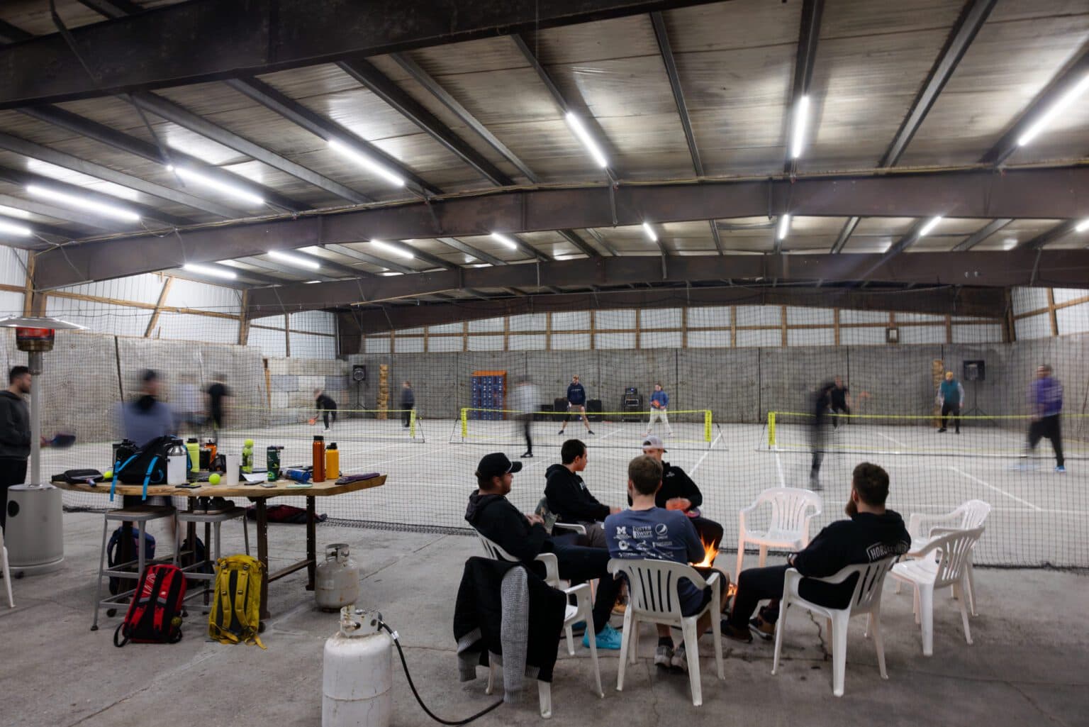 Former Lynden feed barn transformed into three-court pickleball hub on fourth-generation farm