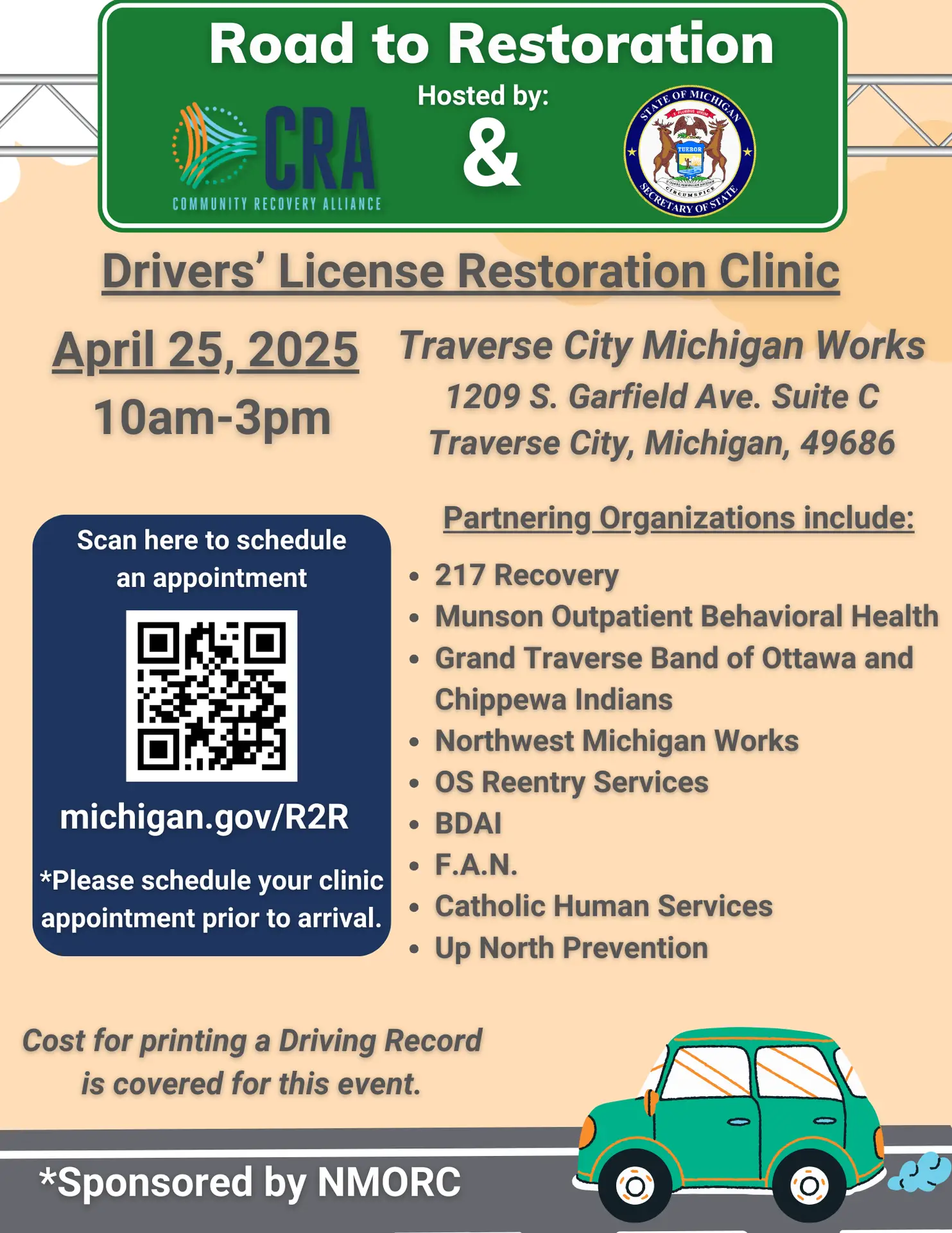 Road to Restoration clinic to help Traverse City drivers regain licenses