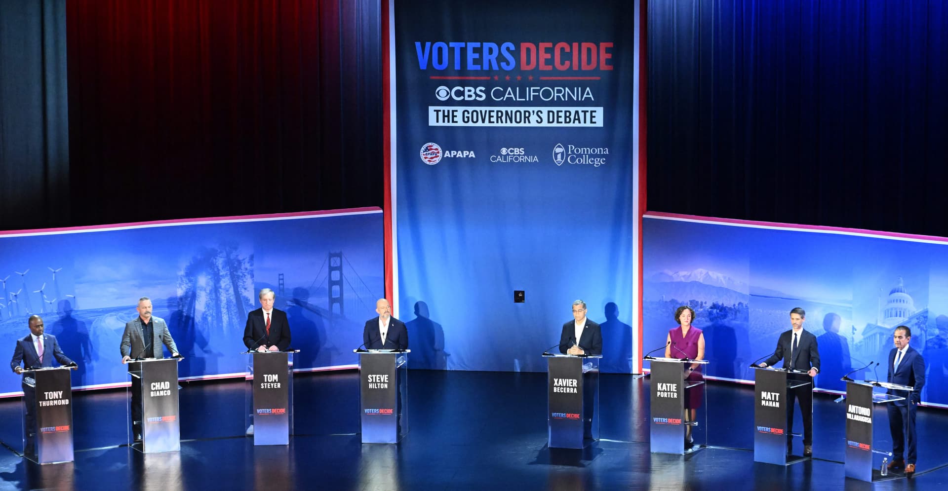 California governor's race wide open as four candidates emerge as leaders