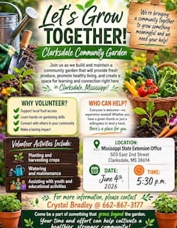 Clarksdale seeks volunteers for community garden launch and upkeep