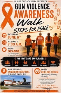 Inside Out Academy plans gun violence awareness walk in Mound Bayou