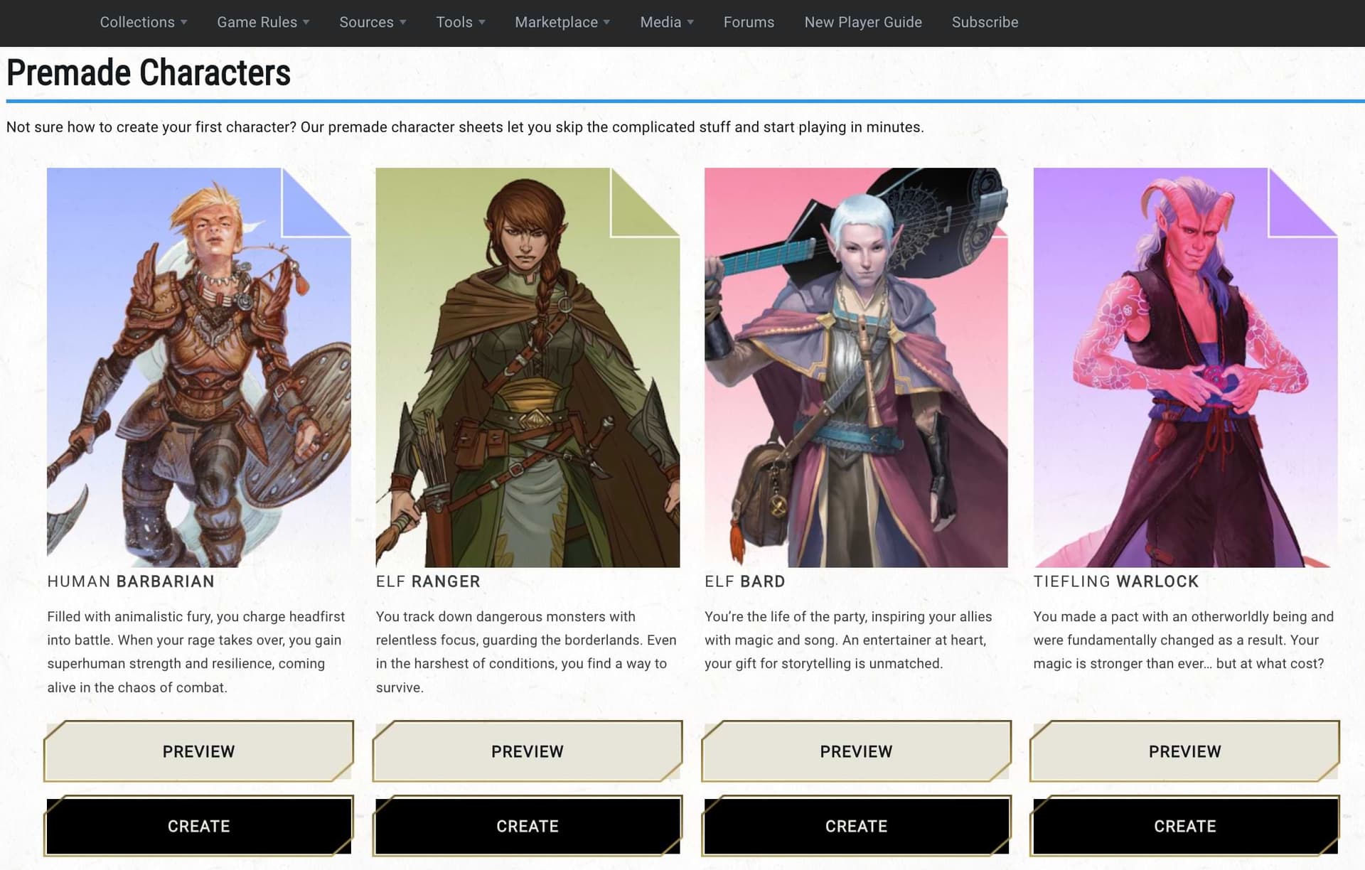 Create a Dungeons and Dragons Character in 30 Minutes