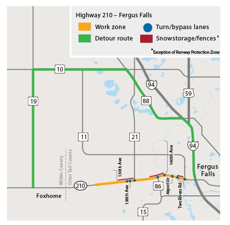 MnDOT Plans 2026 Reconstruction of I-94, Highway 210 Interchange Near Fergus Falls