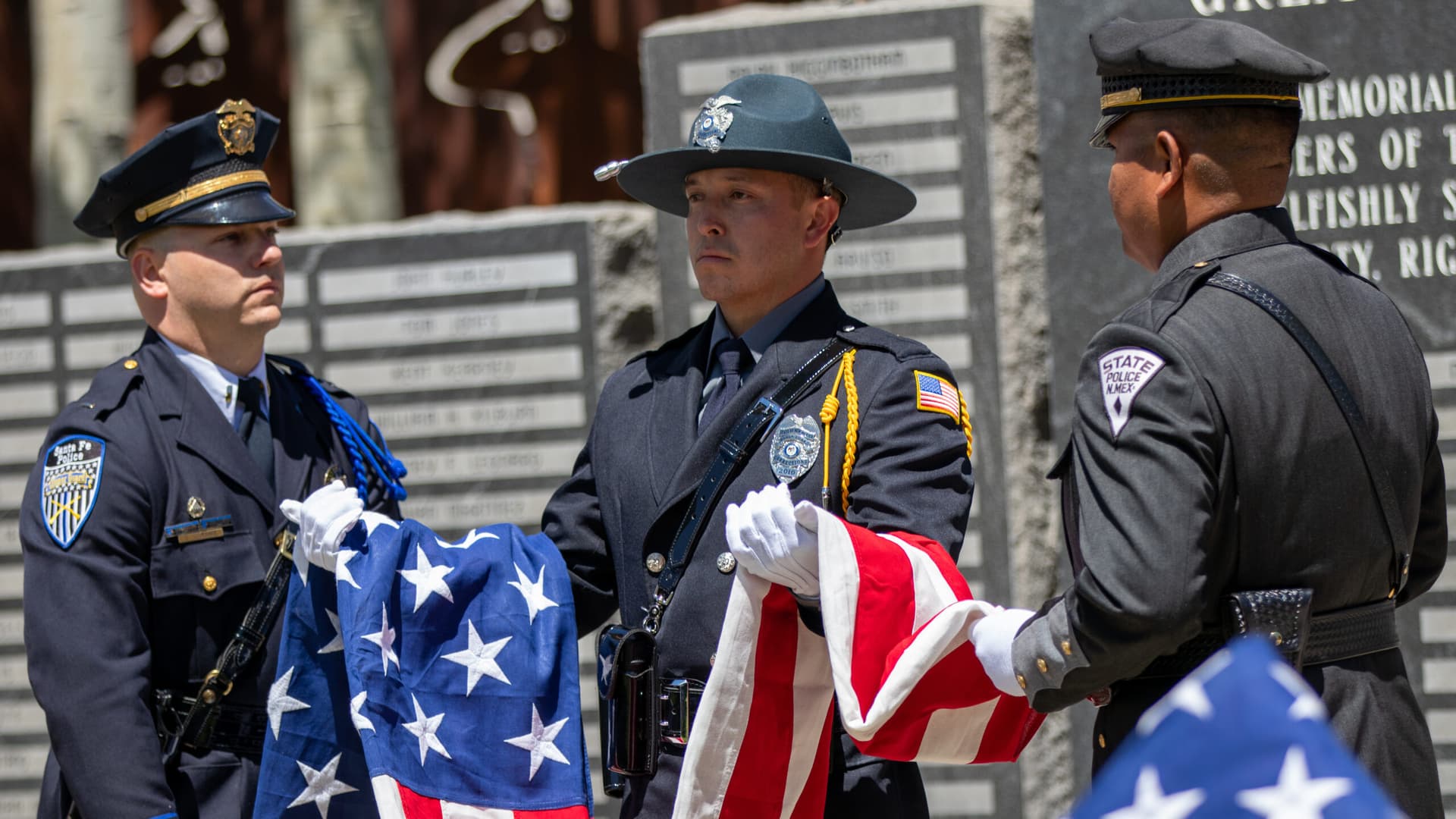 Memorial honors Bloomfield officer Timothy Ontiveros, fallen deputy in Santa Fe