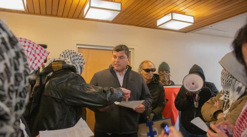 About 50 protesters occupy Siemens Hall as Cal Poly Humboldt offers negotiations