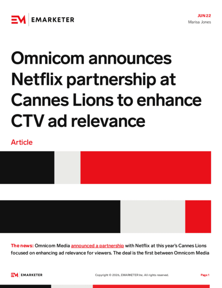 Omnicom and Netflix deepen AI creative partnership for personalized ads