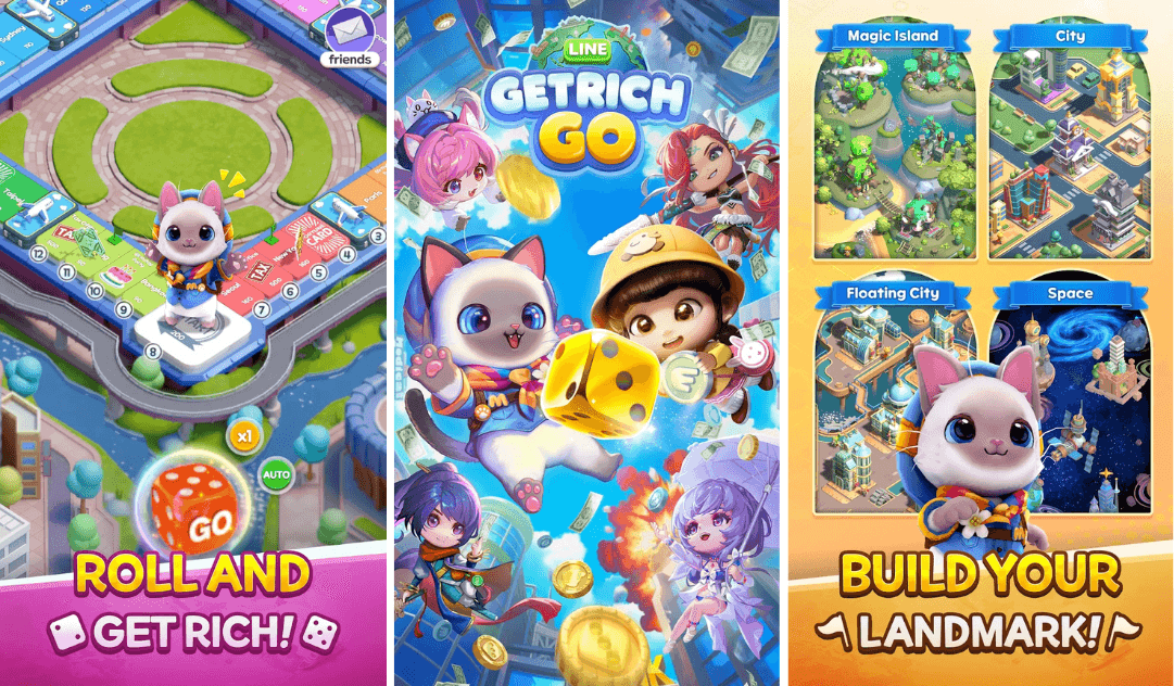 LINE GetRich GO Launches Globally with Character Collection and Mini-Games