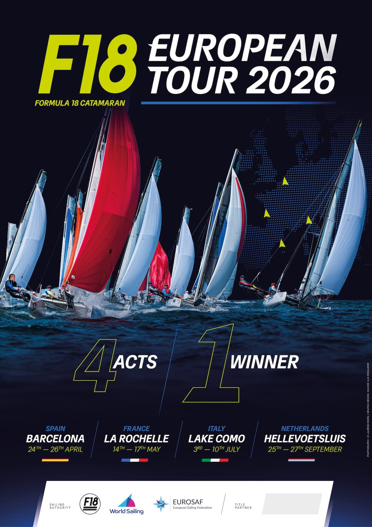 F18 European Tour 2026 links four major regattas across season