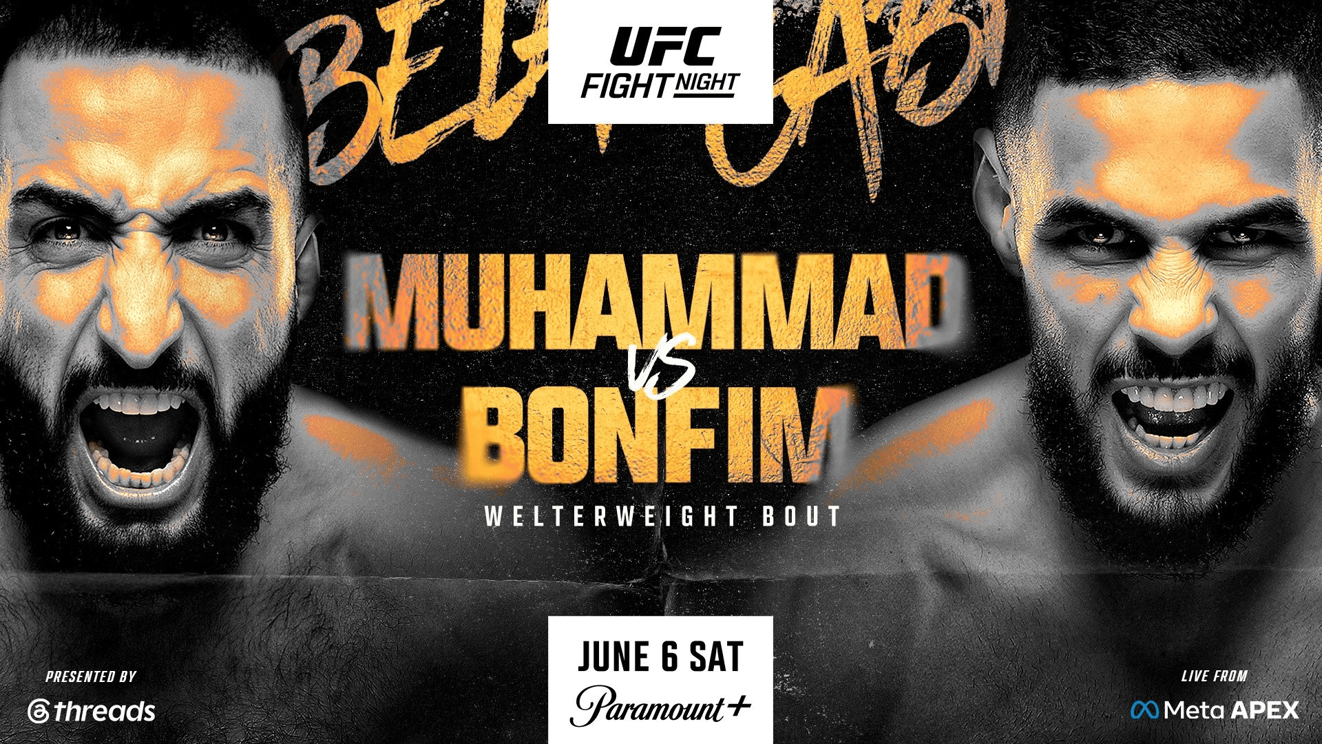 Belal Muhammad faces Gabriel Bonfim in UFC Fight Night 278 main event
