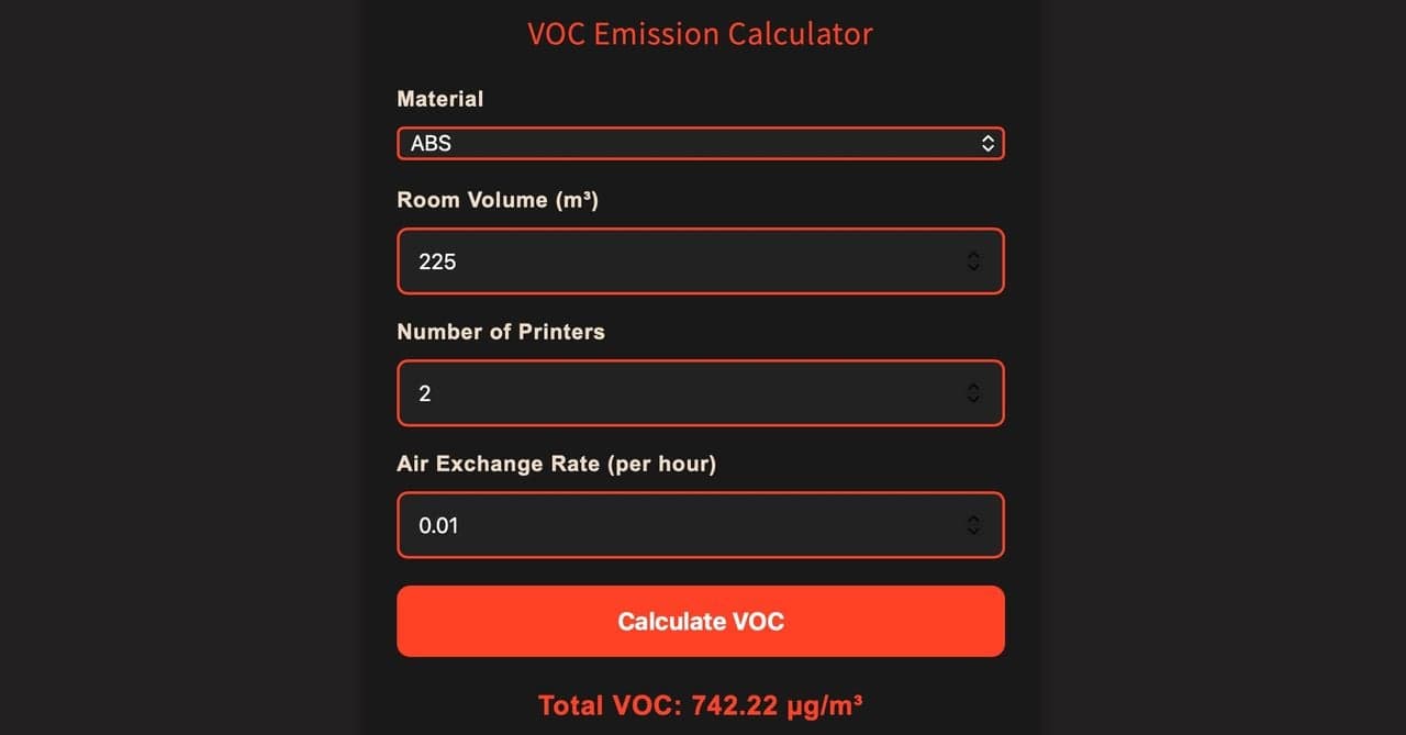 Heatforge 3D Launches Free VOC Calculator for Safer FFF 3D Printing
