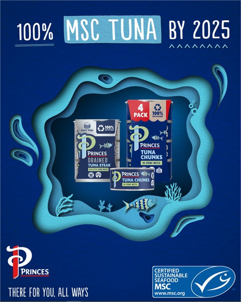 Princes Achieves 2025 Goal: 100% MSC-Certified Branded Tuna, 70 Million Cans