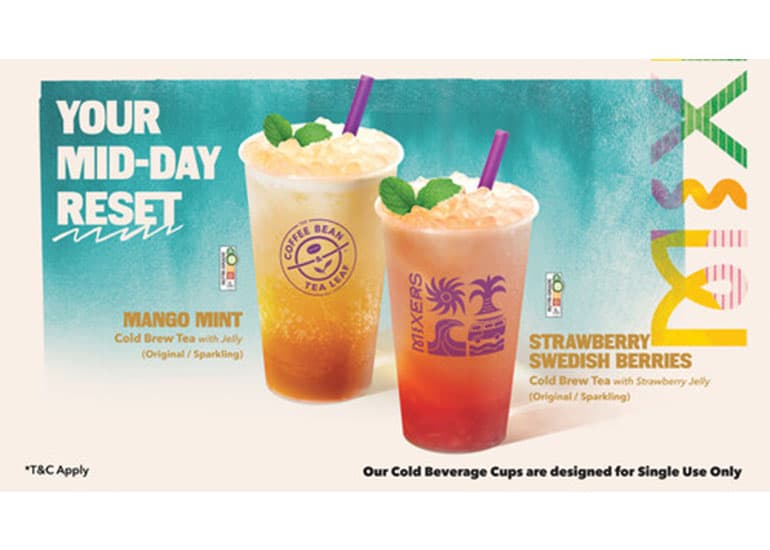 The Coffee Bean & Tea Leaf Singapore launches shareable MIXERS drinks