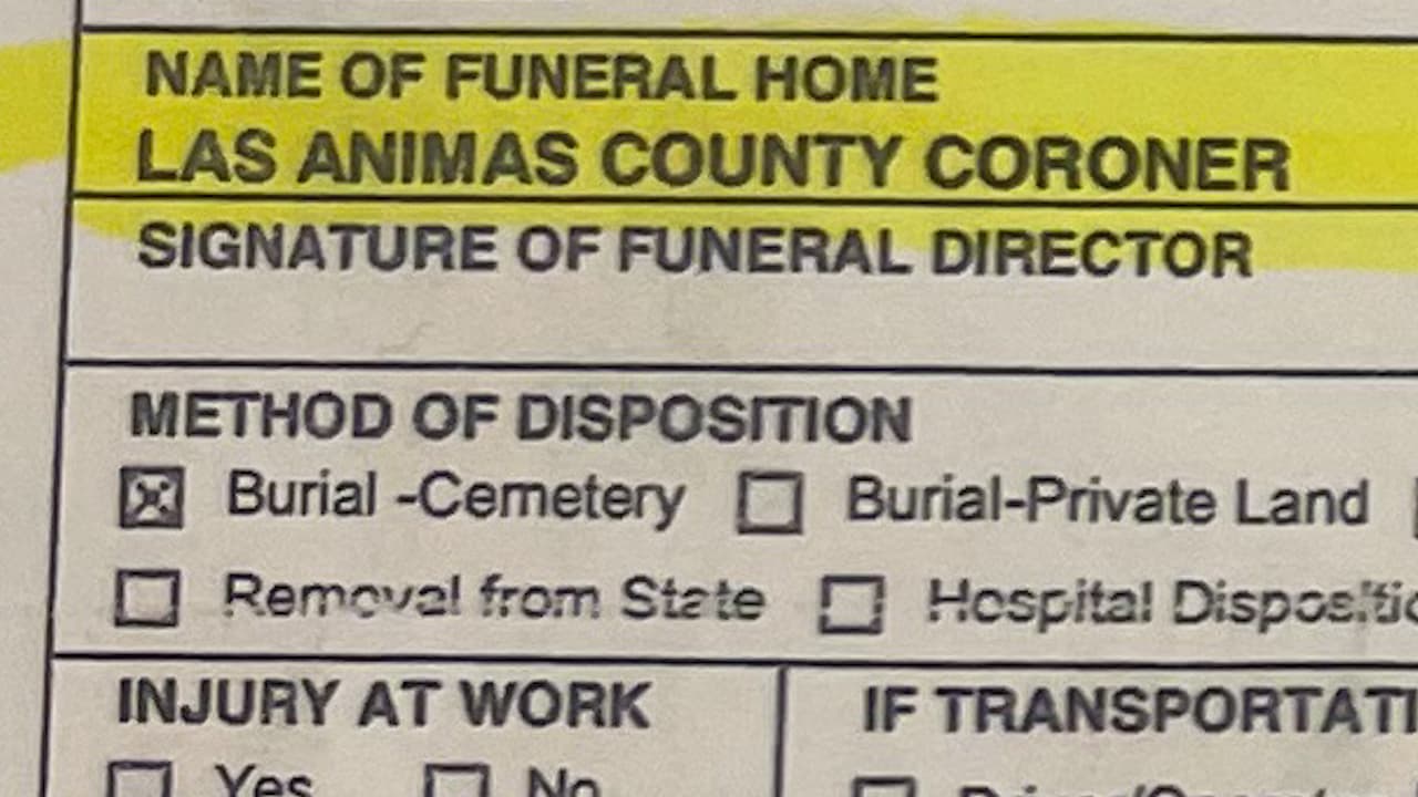 Las Animas County Coroner Accused of Improper Burials, Officials Respond