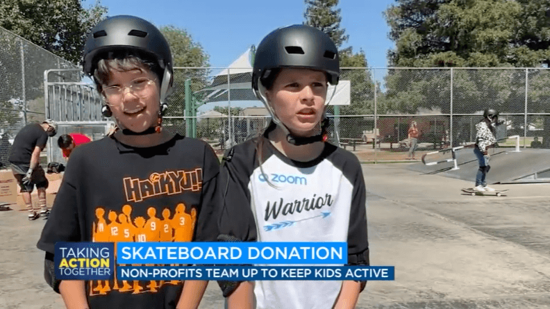 Fresno Nonprofit Surprises Stratford Elementary with 50 Skateboards, Helmets, Clothing