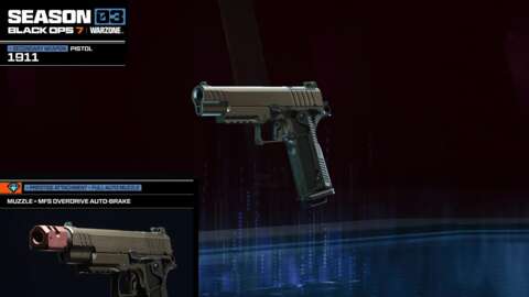 Black Ops 7 1911 pistol build rivals top SMGs with auto-fire speed