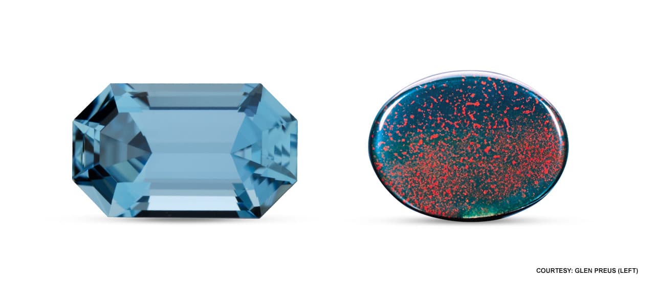GIA Spotlights Aquamarine and Bloodstone, March's Twin Birthstones