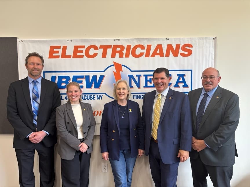 Gillibrand visits Syracuse training center, backs faster labor contracts bill