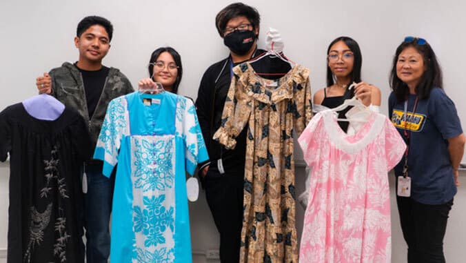 UHM Celebrates Muʻumuʻu Month with Historic Exhibit Chosen by Waipahu Students