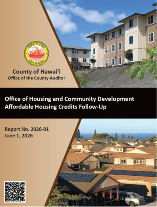 Hawaii County audit says affordable housing reforms largely complete