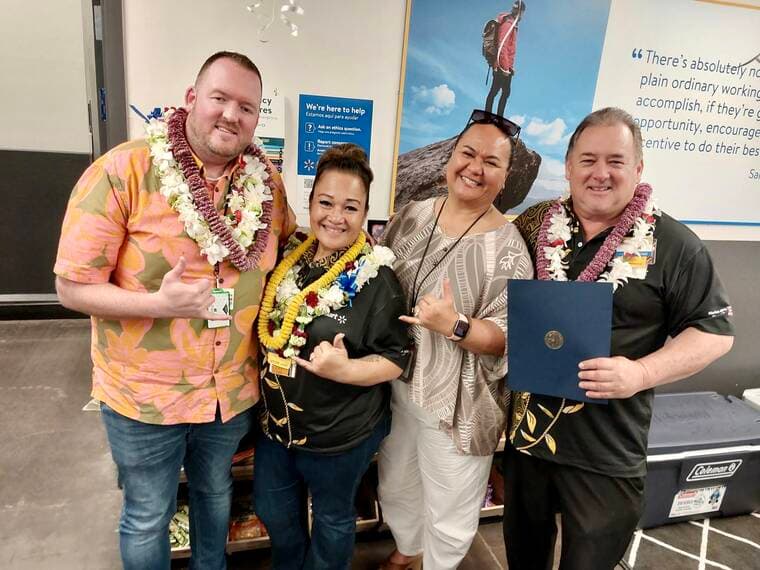 Kona Walmart wins regional honor, leads U.S. fundraising for children’s hospital