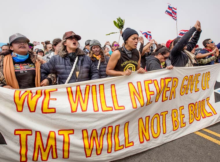 Opponents warn Thirty Meter Telescope to stay off Maunakea
