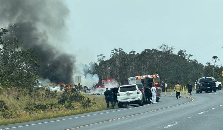 Crash closes Daniel K. Inouye Highway near Hilo for three hours
