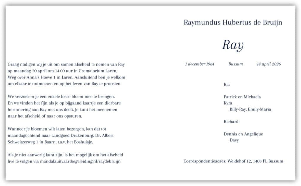 HCAW rouwt om clubman Ray, decennialang een vertrouwd gezicht