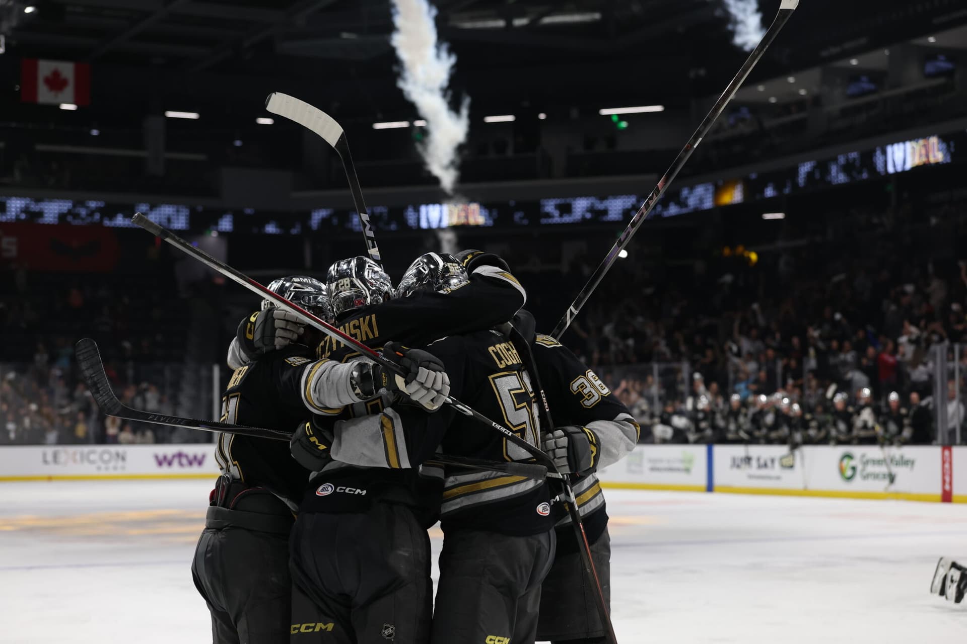 Silver Knights open playoff run with Golden Knights backing, fun momentum