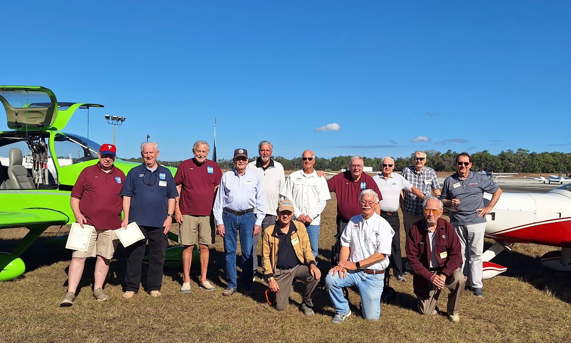 Brooksville EAA Chapter Honors 14 Aviators with Wright Brothers Master Pilot Award