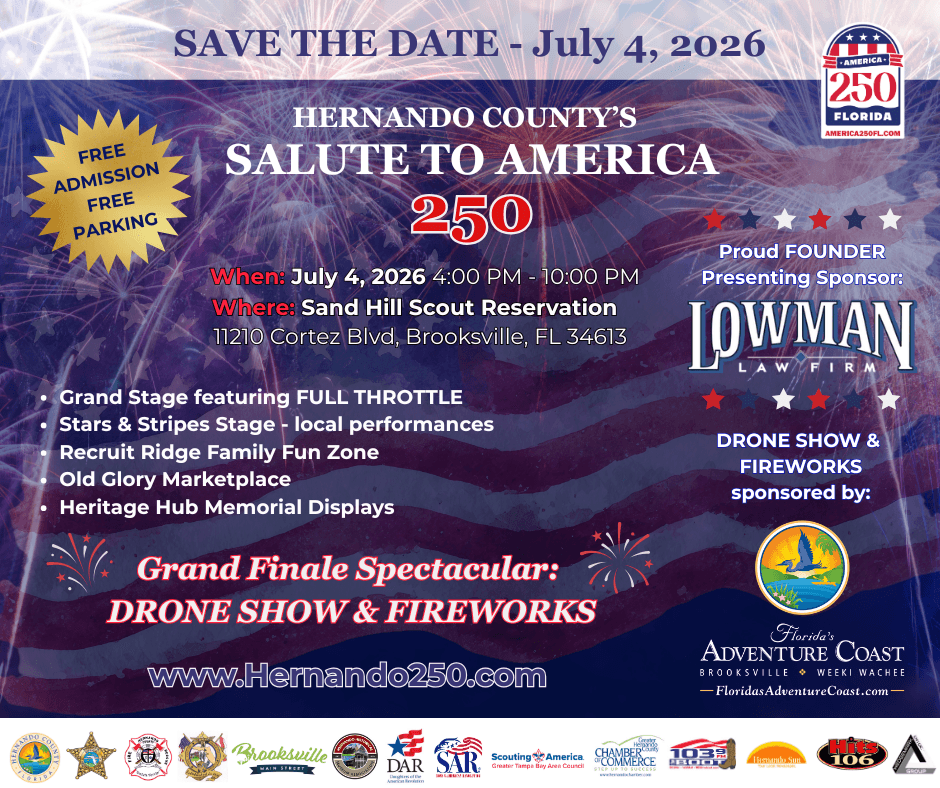 Hernando County plans free July 4 celebration for America 250 at Sand Hill Scout Reservation
