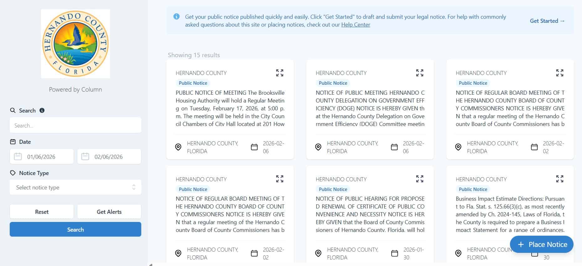 Hernando Sun warns county public notices arrive after meetings, costing more