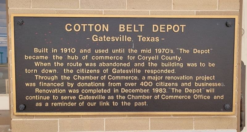 Gatesville's Restored Cotton Belt Depot Anchors Downtown Heritage Events